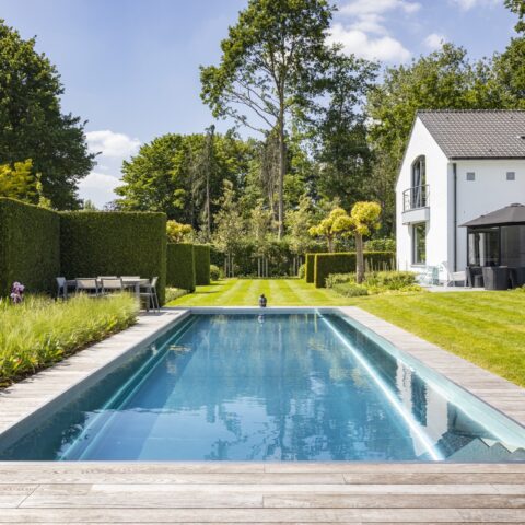 High quality swimming pool in garden