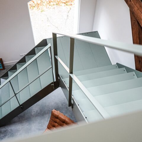 Steel stairs in Nijkerk