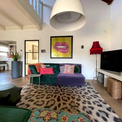 Interieurs met luxe kunst
