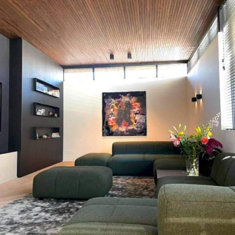 Interieurs met luxe kunst