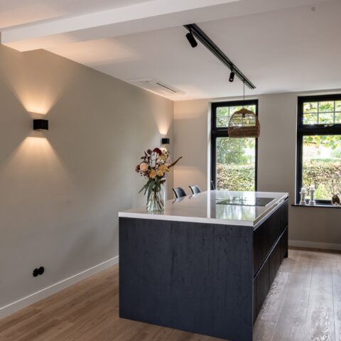 Moderne keuken met landelijke touch