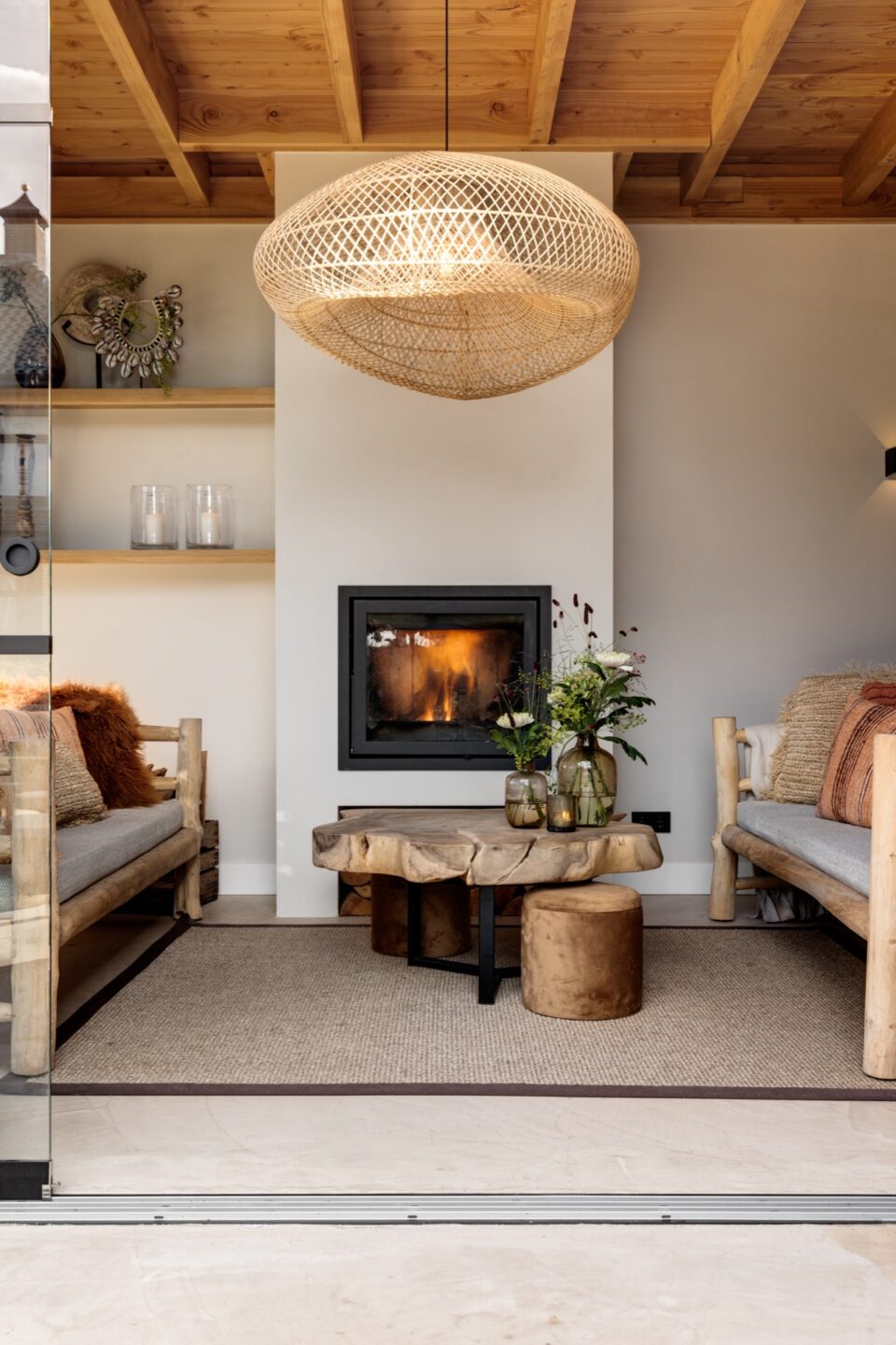 Tuinkamer met bar en lounge | landelijke tuinkamer
