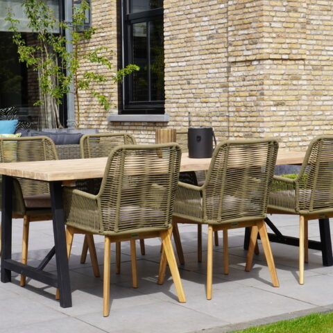Design of the interior within your home carried through to the garden