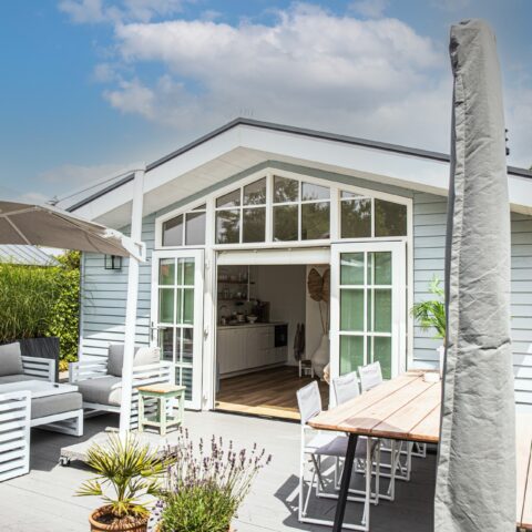 Beach house-inspired recreation home