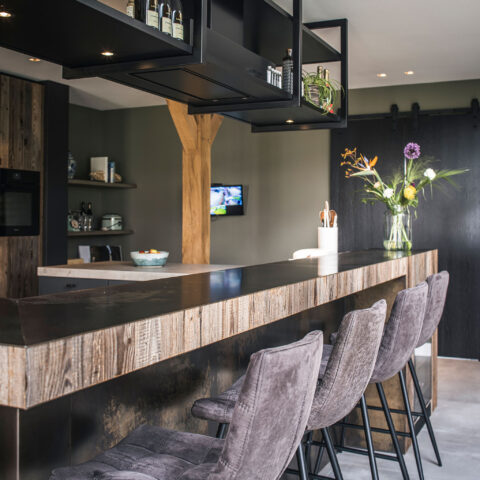 Stylish interior with luxury kitchen