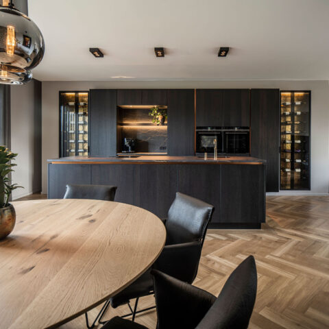 Custom kitchen with island