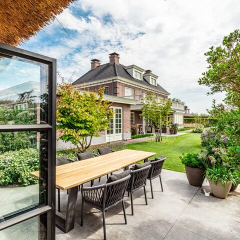 Luxury garden full of color and comfort