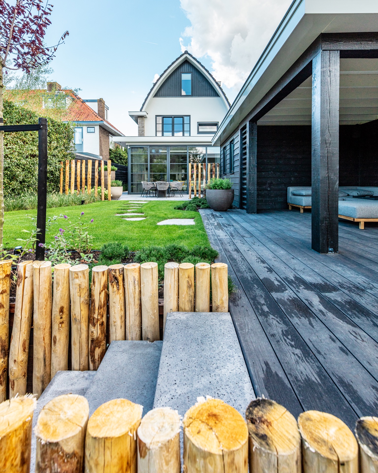 Backyard,Nature,Outdoors,Yard,Interior Design,Wood,Plant,House,Housing,Porch, Luxury, Design, Exclusive, Modern, Custom Made, Special, Beautiful