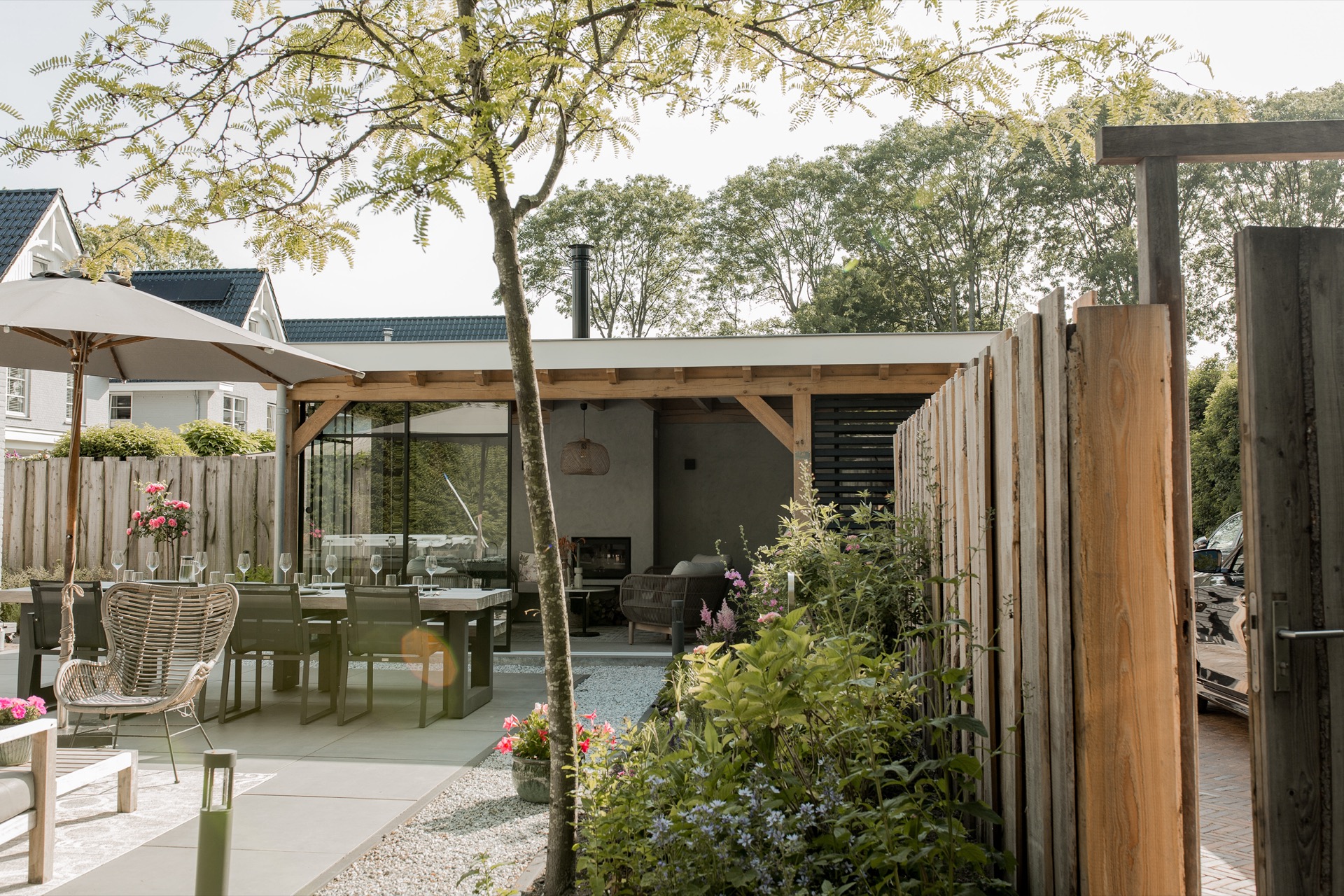 Interior Design,Backyard,Nature,Outdoors,Yard,Garden,Chair,Lamp,Housing,Wood, Luxury, Design, Exclusive, Modern, Custom Made, Special, Beautiful