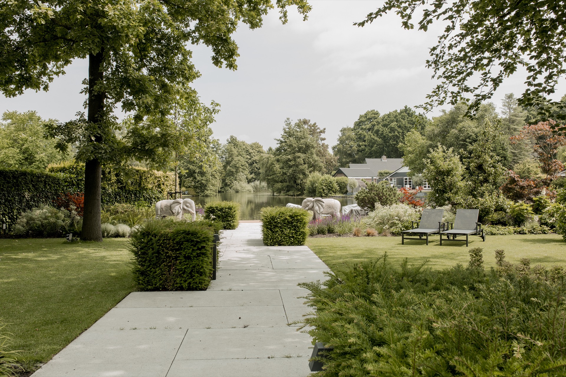 Gras, Natuur, Buitenshuis, Park, Huisvesting, Stoel, Huis, Vegetatie, Oprit, Luchtfoto, Luxe, Design, Exclusief, Modern, Maatwerk, Bijzondere, Mooie
