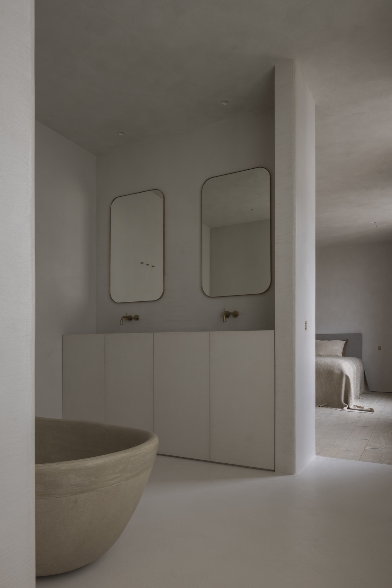 Hoek, Binnen, Interieurinrichting, Bad, Bad, Badkuip, Bed, Meubel, Wastafel, Kraan, Kast, Luxe, Design, Exclusief, Modern, Maatwerk, Bijzondere, Mooie