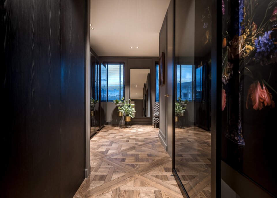 Stijlvol interieur in penthouse