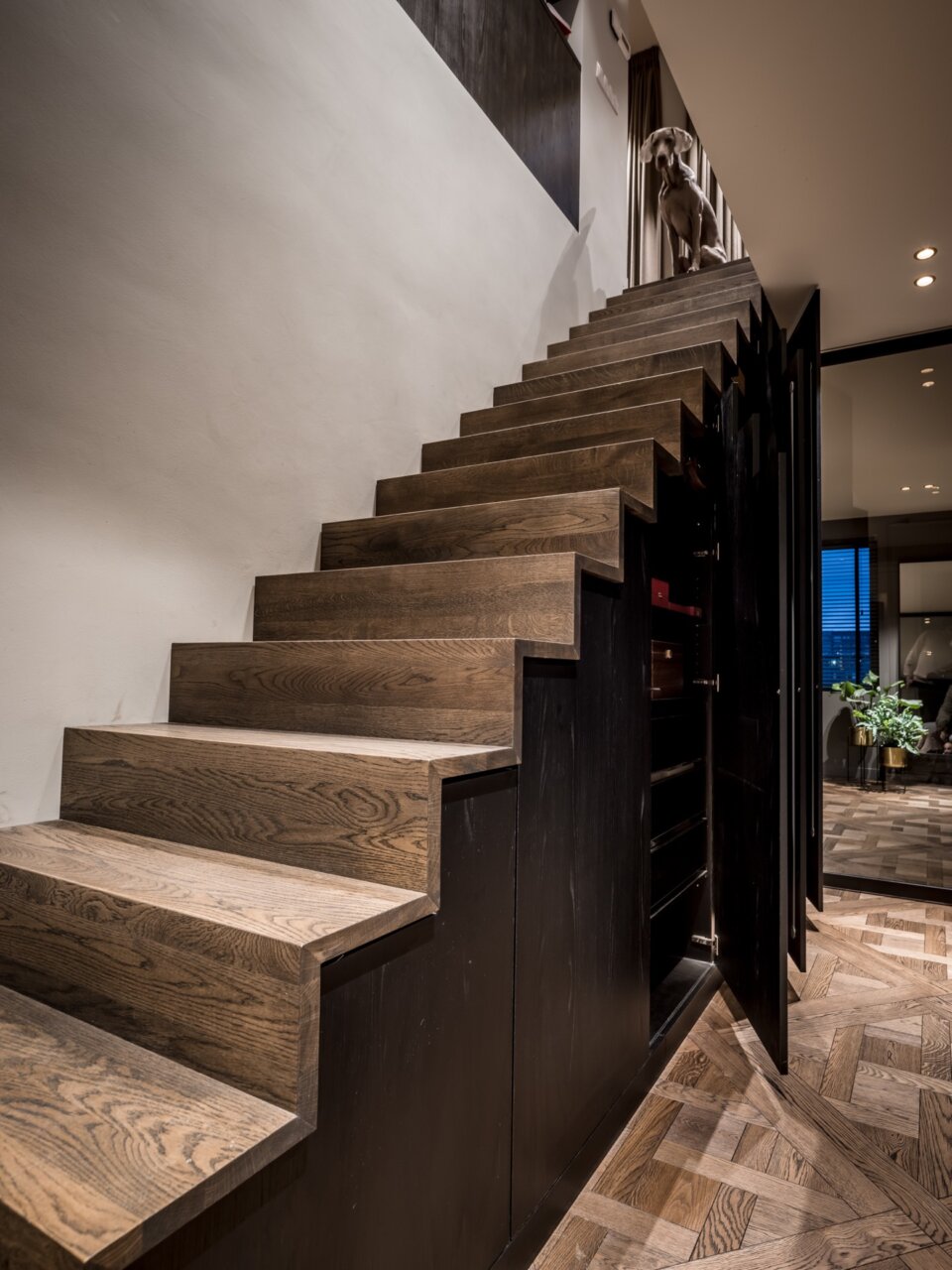 Stijlvol interieur in penthouse