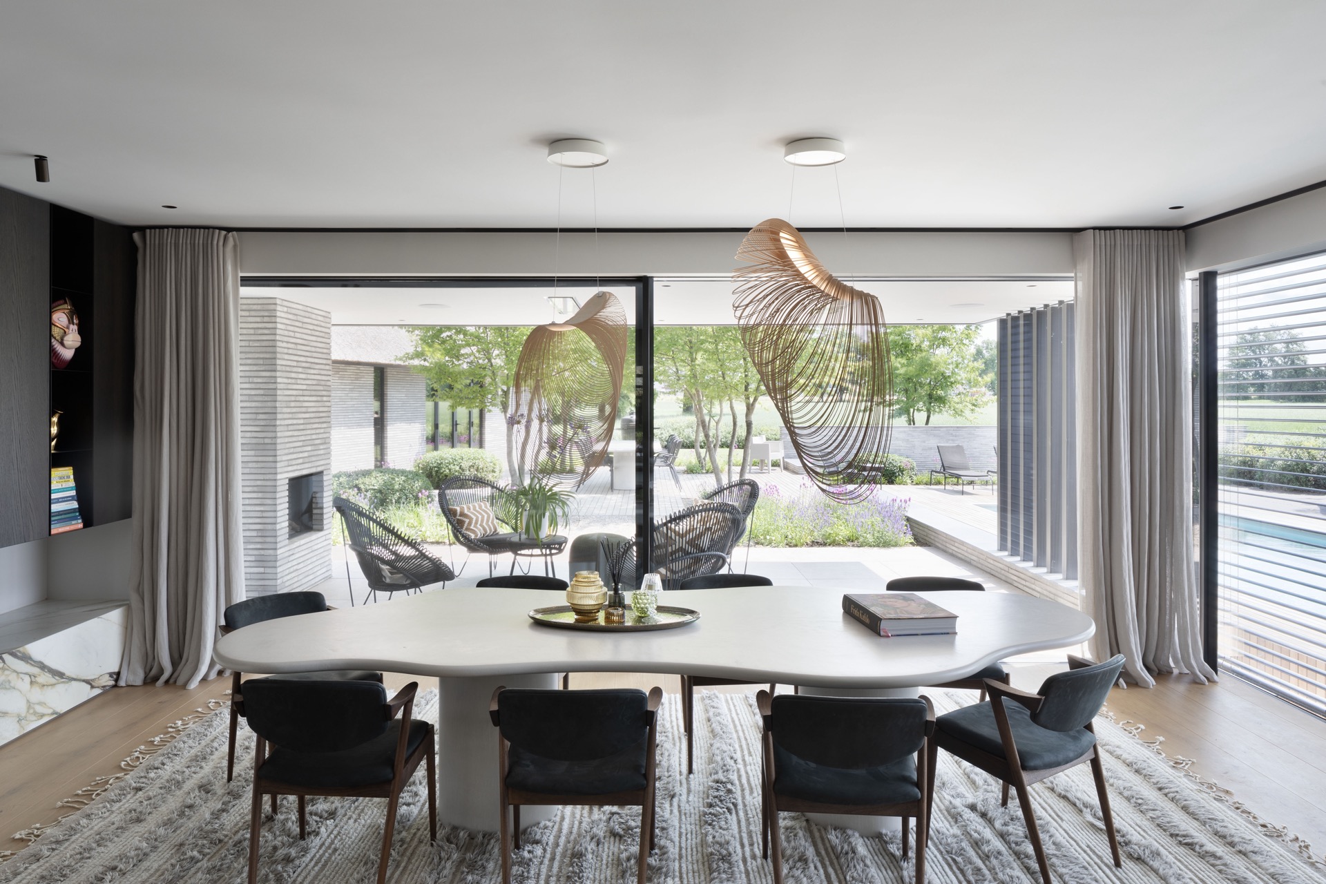Dining Table,Furniture,Table,Dining Room,Indoors,Book,Chair,Tabletop,Interior Design,Lamp, Luxury, Design, Exclusive, Modern, Custom Made, Special, Beautiful