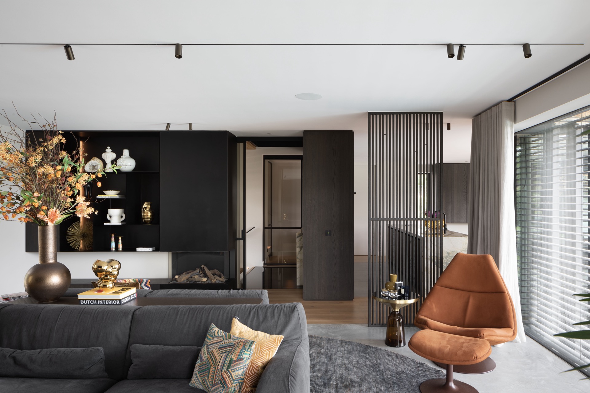 Indoors,Interior Design,Furniture,Living Room,Home Decor,Door,Couch,Cushion,Wood Panels,Book, Luxury, Design, Exclusive, Modern, Custom Made, Special, Beautiful