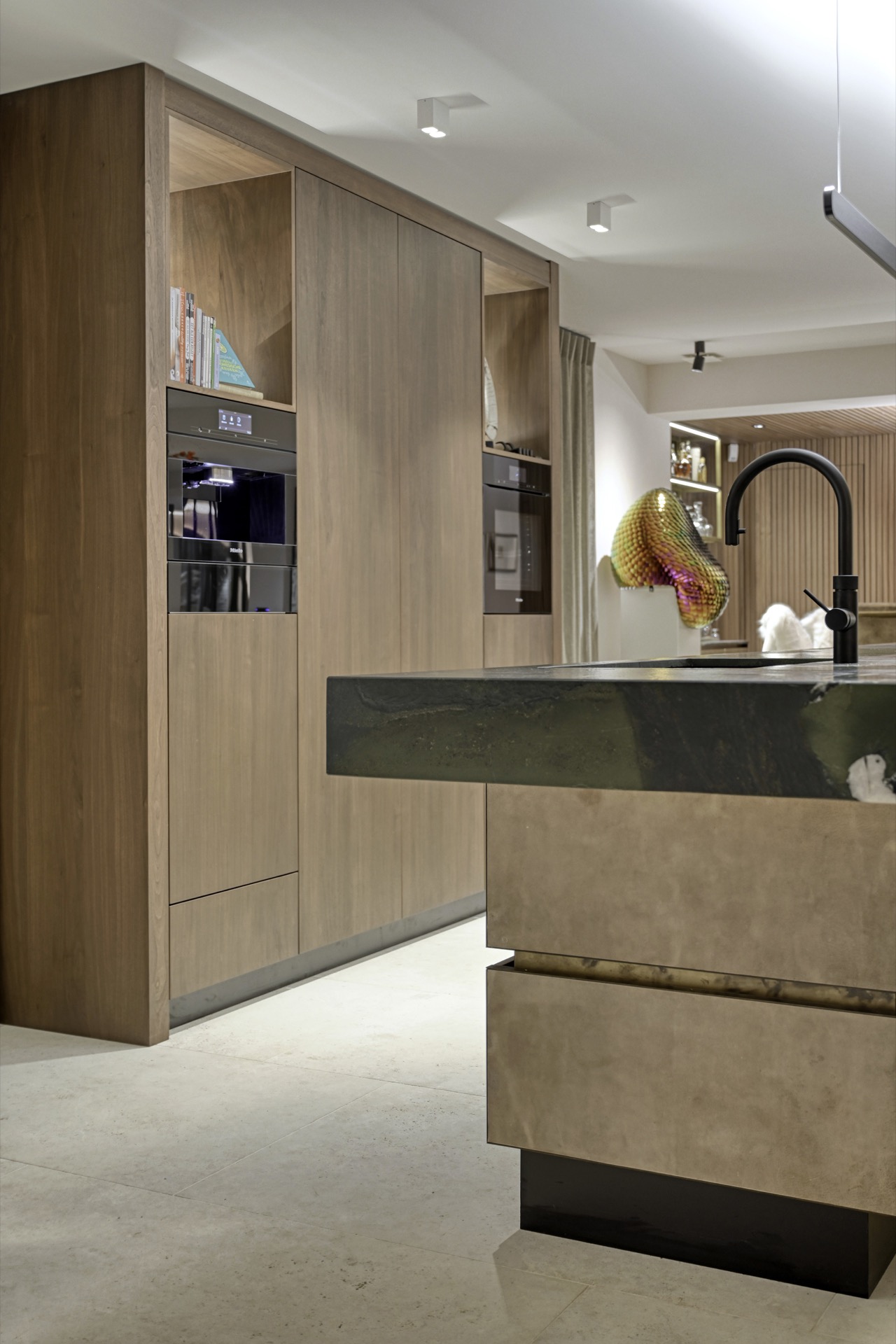 Binnen, interieurontwerp, spoelbak, wastafelkraan, keuken, kast, meubilair, kast, kat, magnetron, Luxe, Design, Exclusief, Modern, Maatwerk, Bijzondere, Mooie