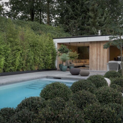 Moderne wellnesstuin Huis ter Heide