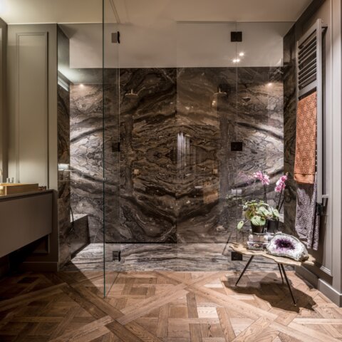 Stijlvol interieur in penthouse