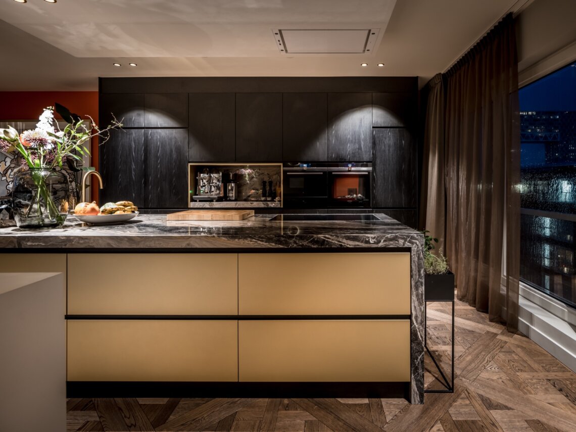 Stijlvol interieur in penthouse