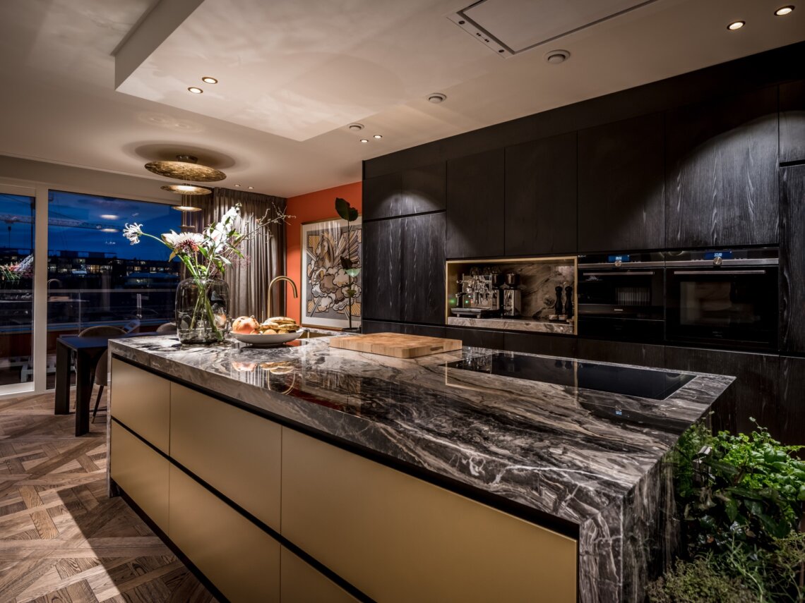 Stijlvol interieur in penthouse