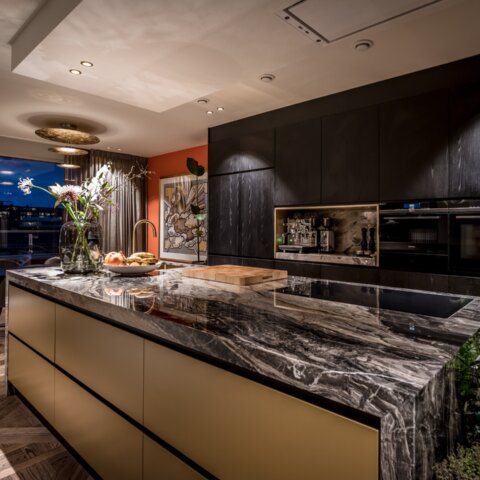 Stijlvol interieur in penthouse