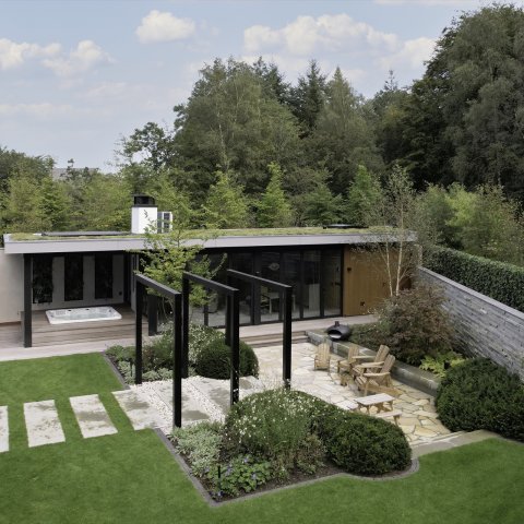 Moderne villa aan de rand van het bos