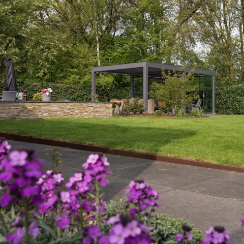 Originele tuinkamer met lamellendak – Amstelveen