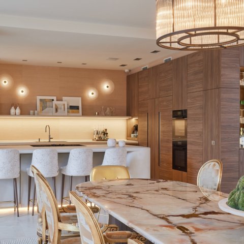 Moderne keuken met luxe details
