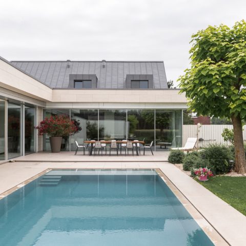 Wandbekleding Dekton villa Laarne