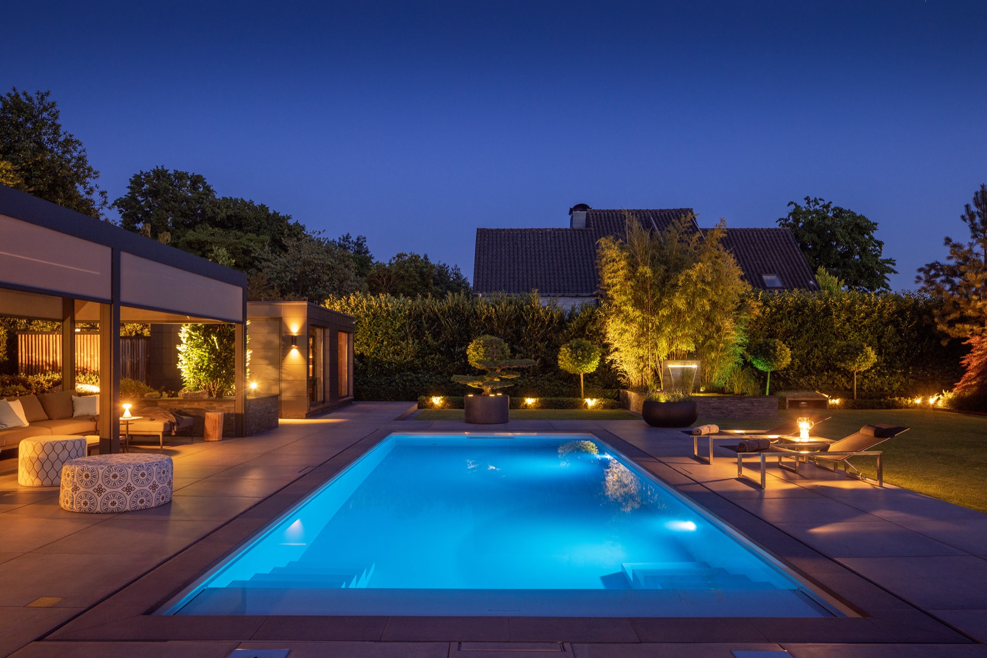 Luxe zwembad, Exclusief zwembad, Tuin met zwembad, Luxury, Design, Exclusive, Modern, Custom Made, Special, Beautiful