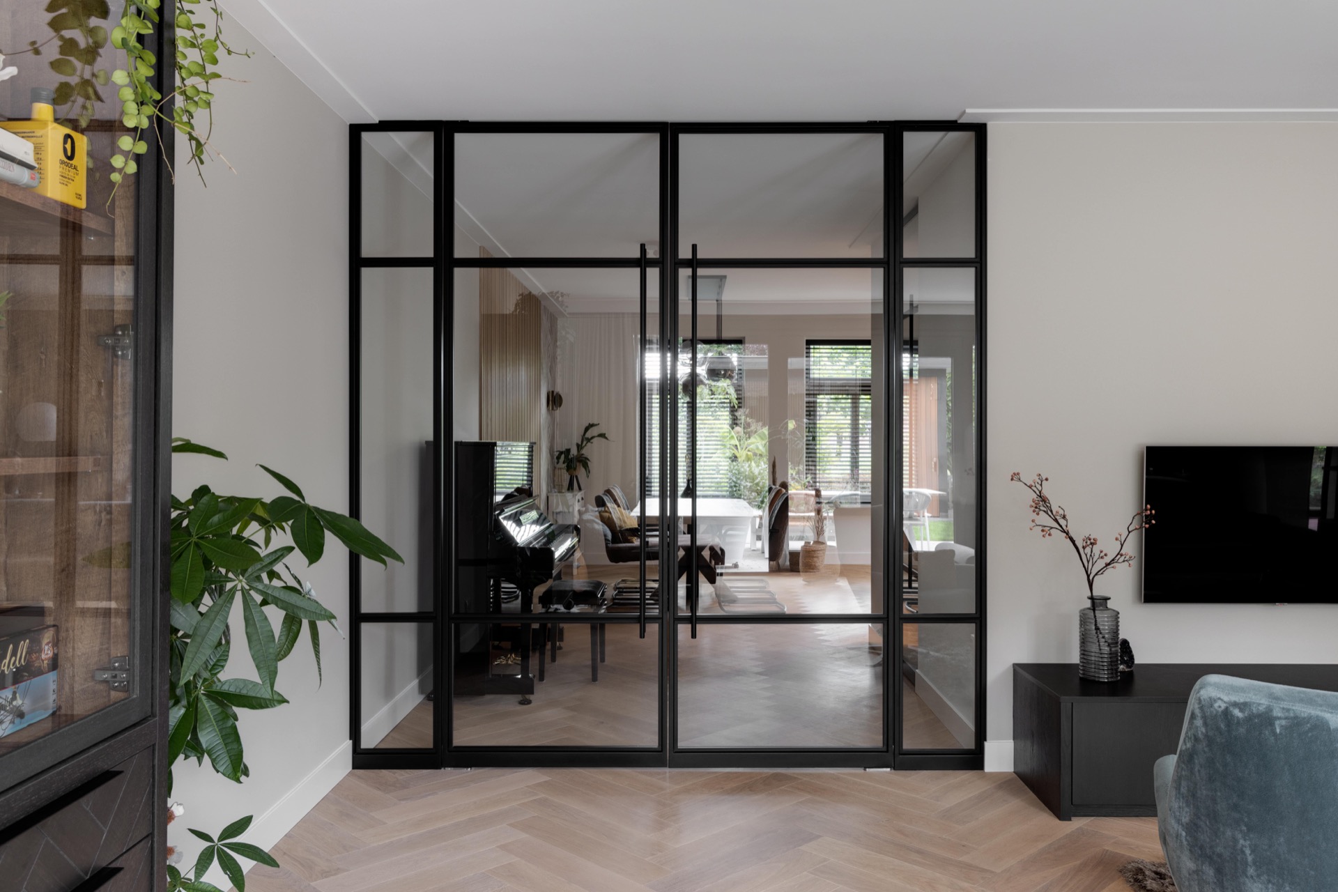 luxe stalen deuren in woning, moderne stalen deuren, luxe zwarte stalen deuren, Luxury, Design, Exclusive, Modern, Custom Made, Special, Beautiful