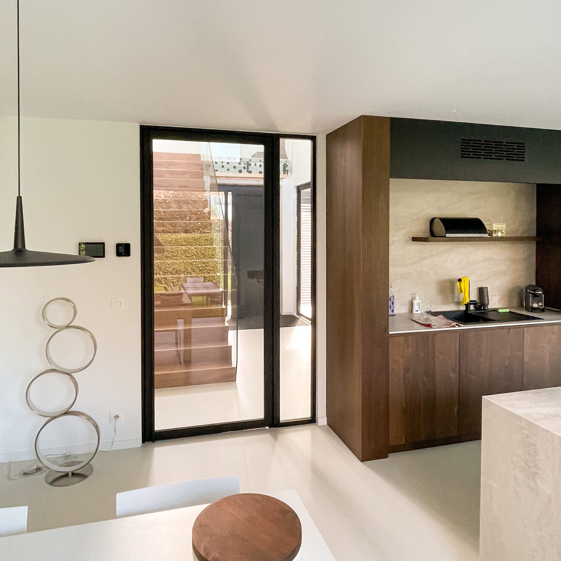 porta interna stile acciaio con vetro e telaio nero opaco: porta interna stile acciaio con telaio scuro e montanti in vetro, Luxury, Design, Exclusive, Modern, Custom Made, Special, Beautiful