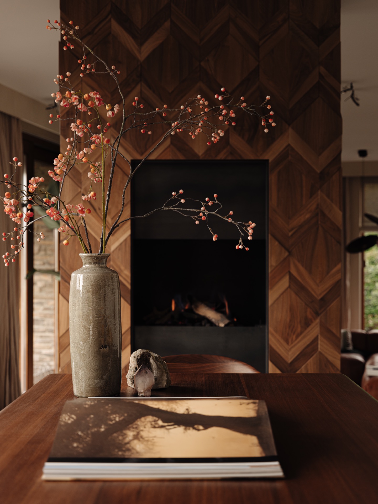 villa interior renovation: close-up of stone texture with warm veining and sheen, Luxury, Design, Exclusive, Modern, Custom Made, Special, Beautiful
