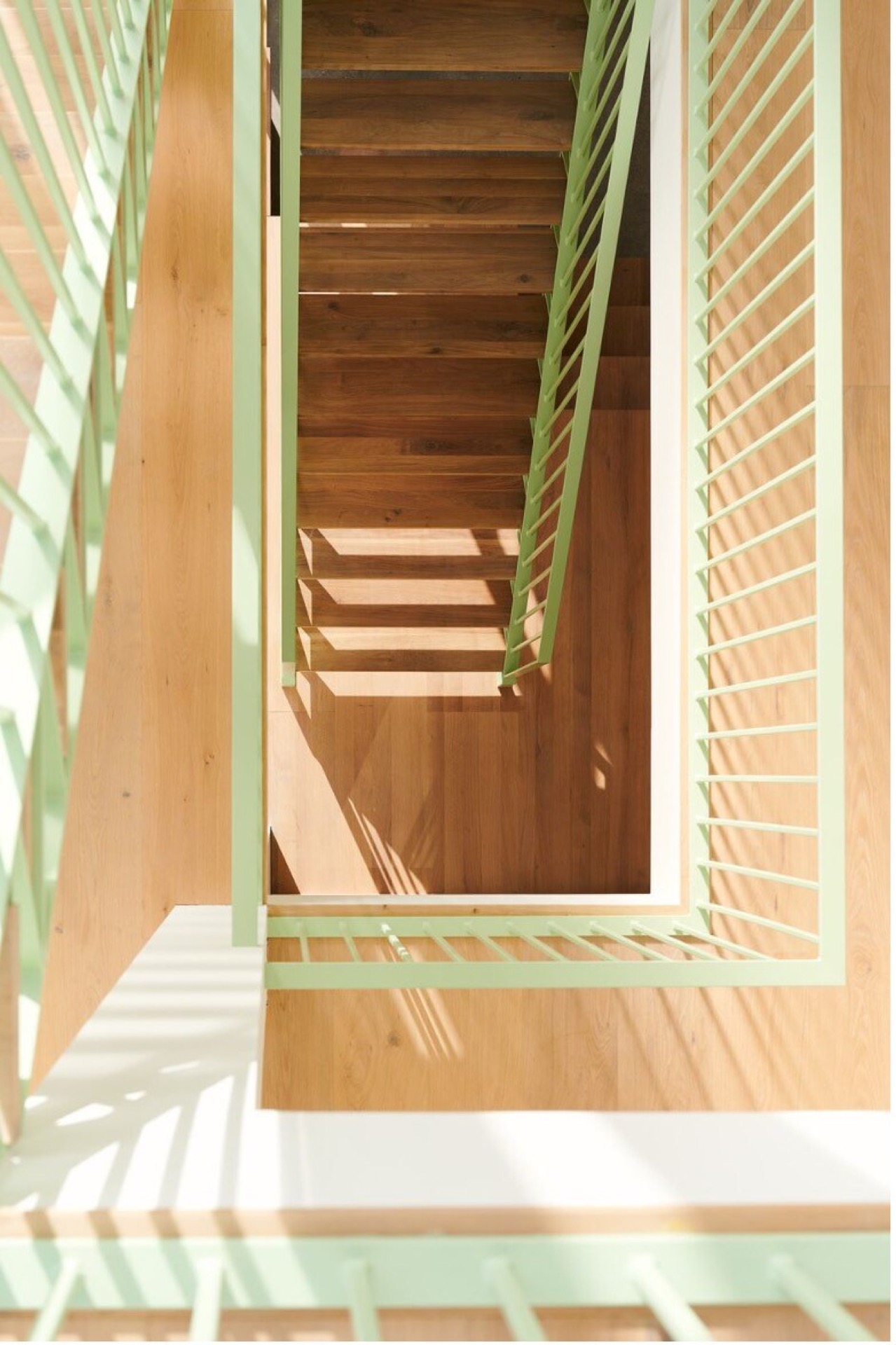 modern detached villa with glass stairwell: staircase detail with wooden steps and open glass structure, Luxury, Design, Exclusive, Modern, Custom Made, Special, Beautiful
