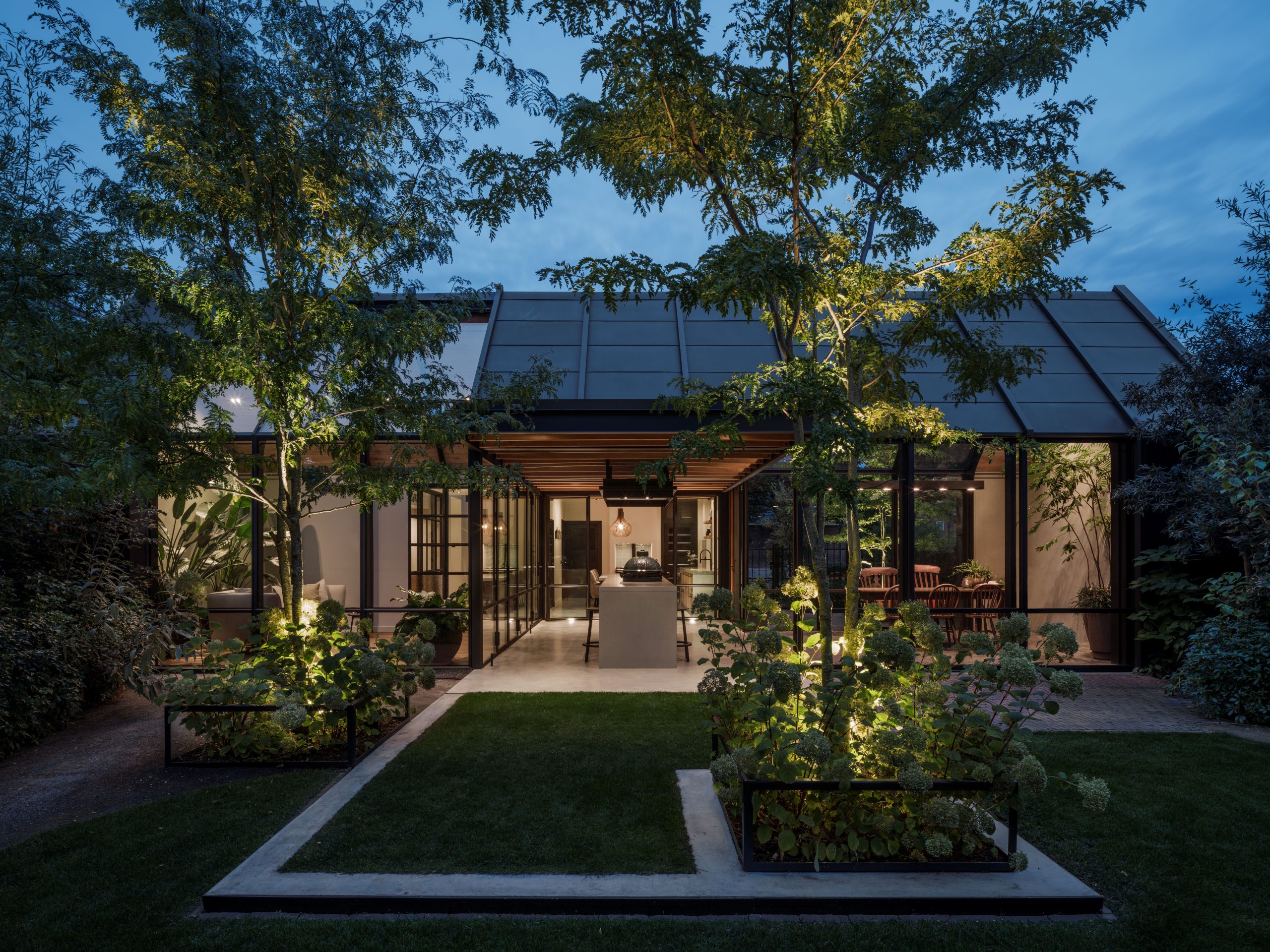 sala de jardín con porche: luxe tuinkamer, design tuin, exclusieve tuin, Luxury, Design, Exclusive, Modern, Custom Made, Special, Beautiful