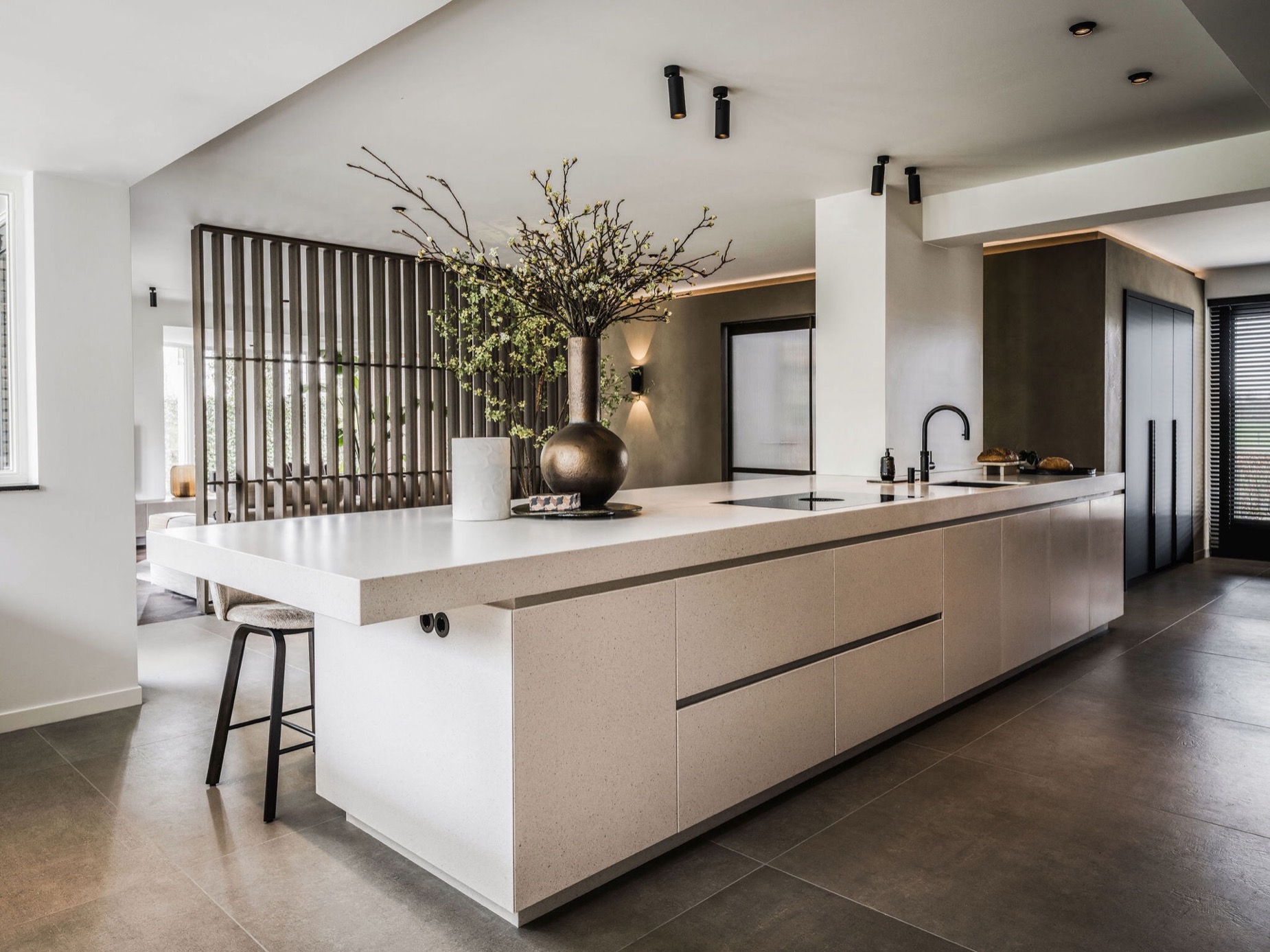 interni casa moderni: cucina moderna con piano in marmo e design minimalista, Luxury, Design, Exclusive, Modern, Custom Made, Special, Beautiful