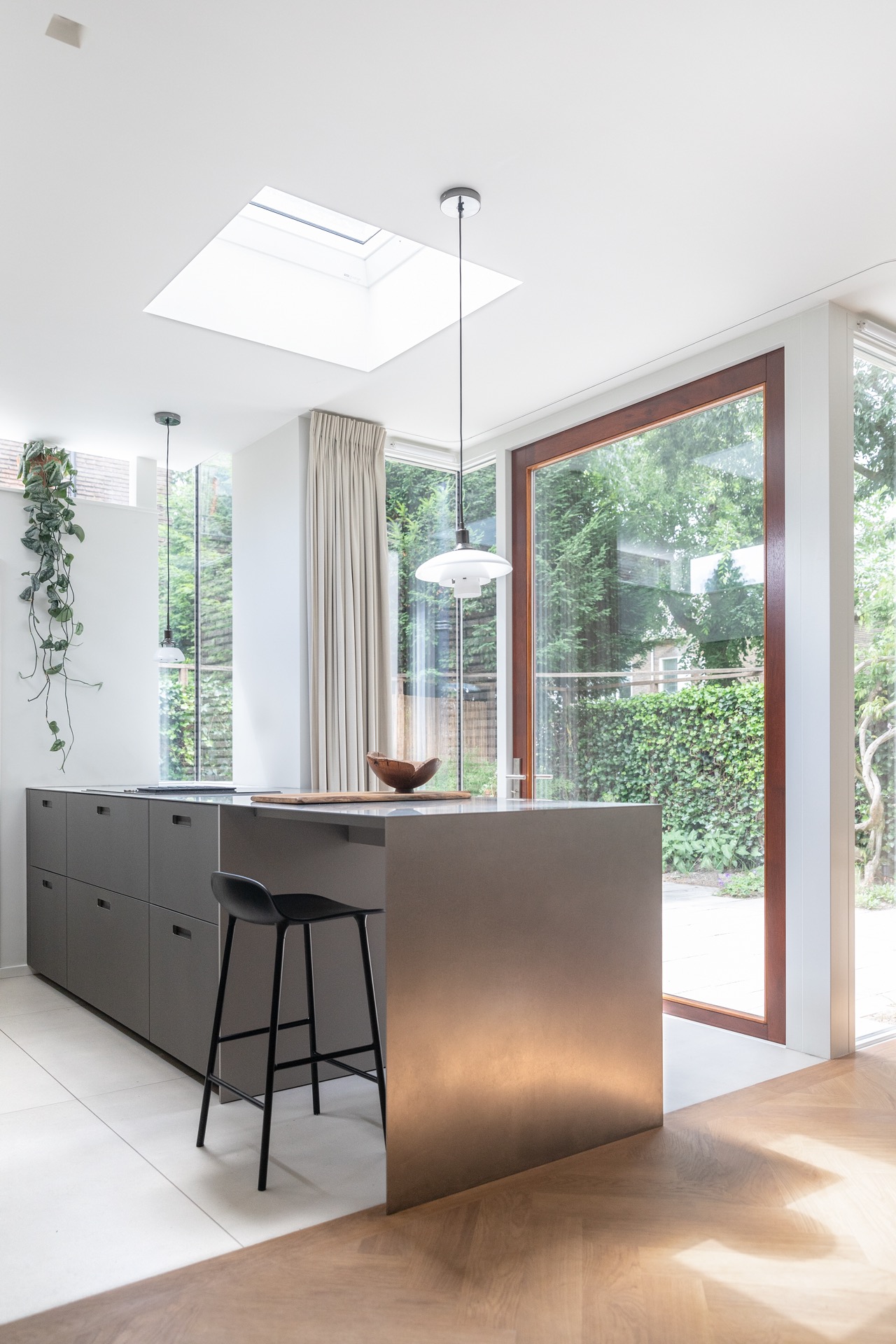 ampliamento casa moderno: cucina moderna con grandi porte in vetro e terrazza esterna, Luxury, Design, Exclusive, Modern, Custom Made, Special, Beautiful