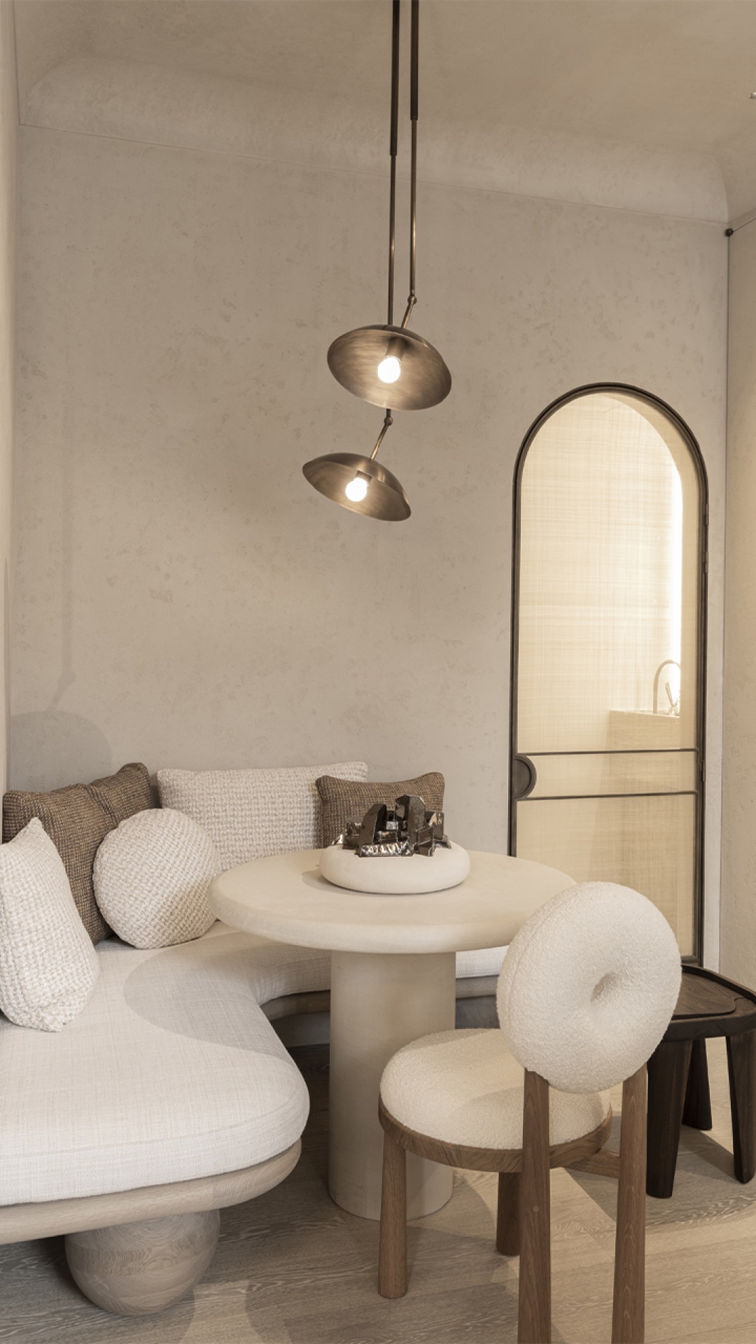 design interno materiali naturali: spazio interno con area salotto, materiali naturali e design moderno, Luxury, Design, Exclusive, Modern, Custom Made, Special, Beautiful