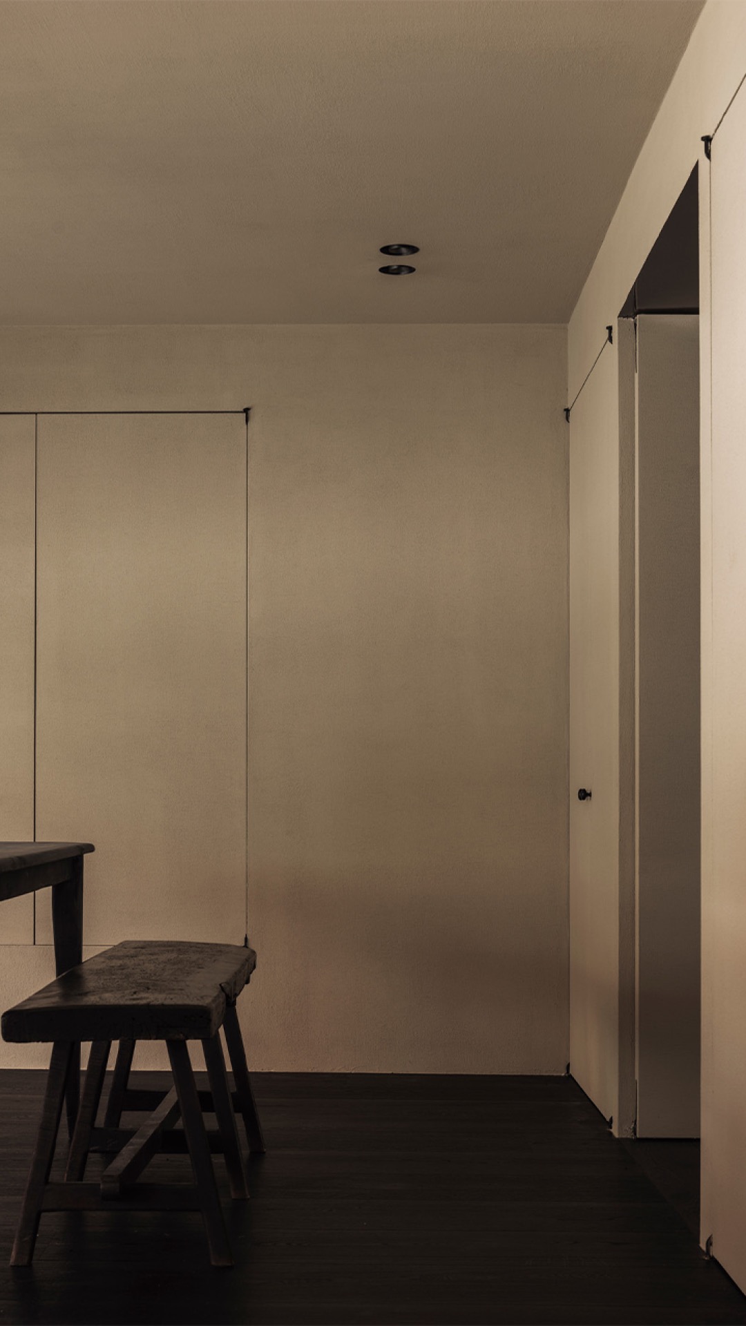 interni minimali: muro interno e soffitto con tonalità naturali e illuminazione moderna, Luxury, Design, Exclusive, Modern, Custom Made, Special, Beautiful