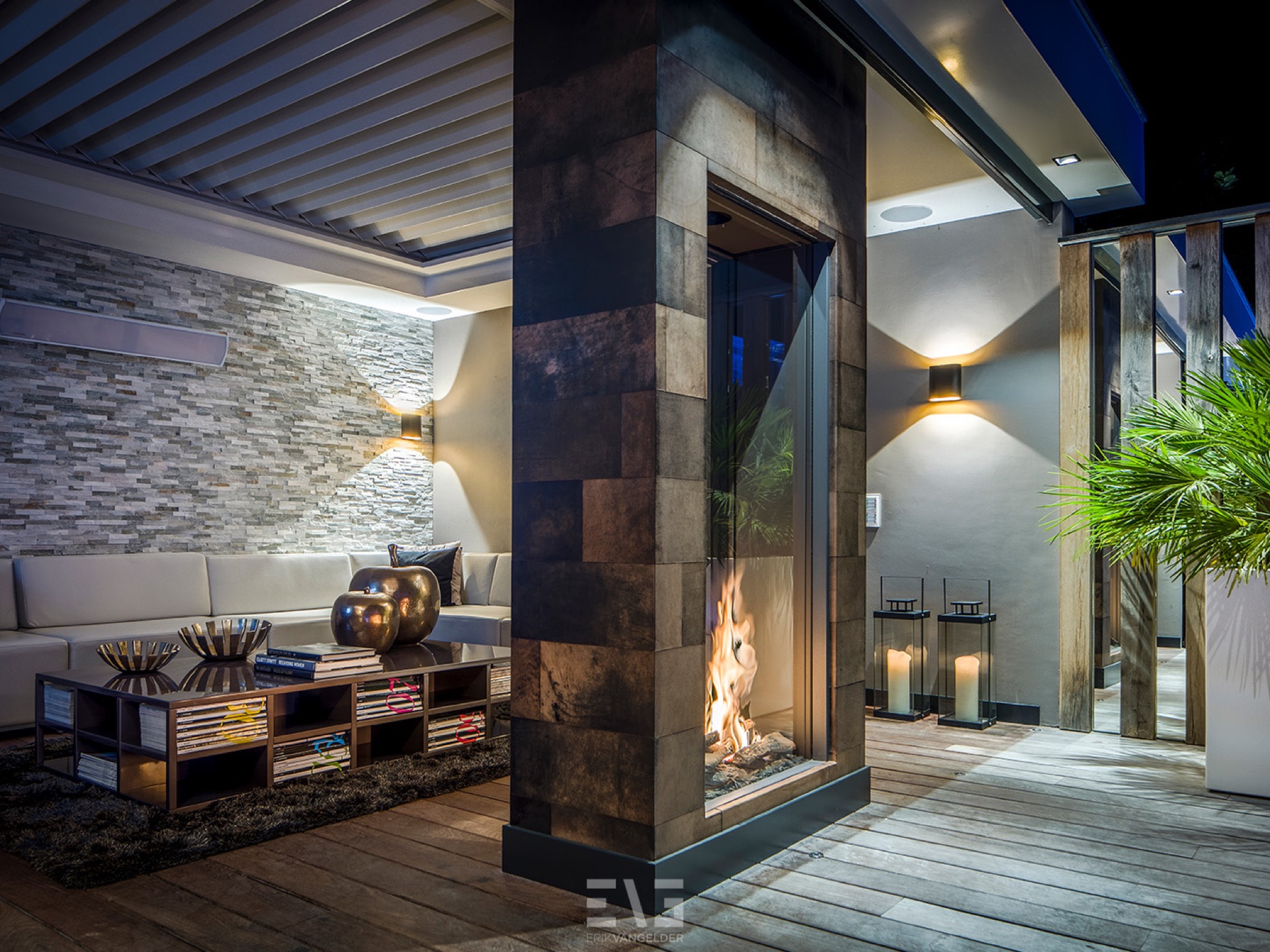 privacy giardino: giardino illuminato con alberi e piante di notte, Luxury, Design, Exclusive, Modern, Custom Made, Special, Beautiful