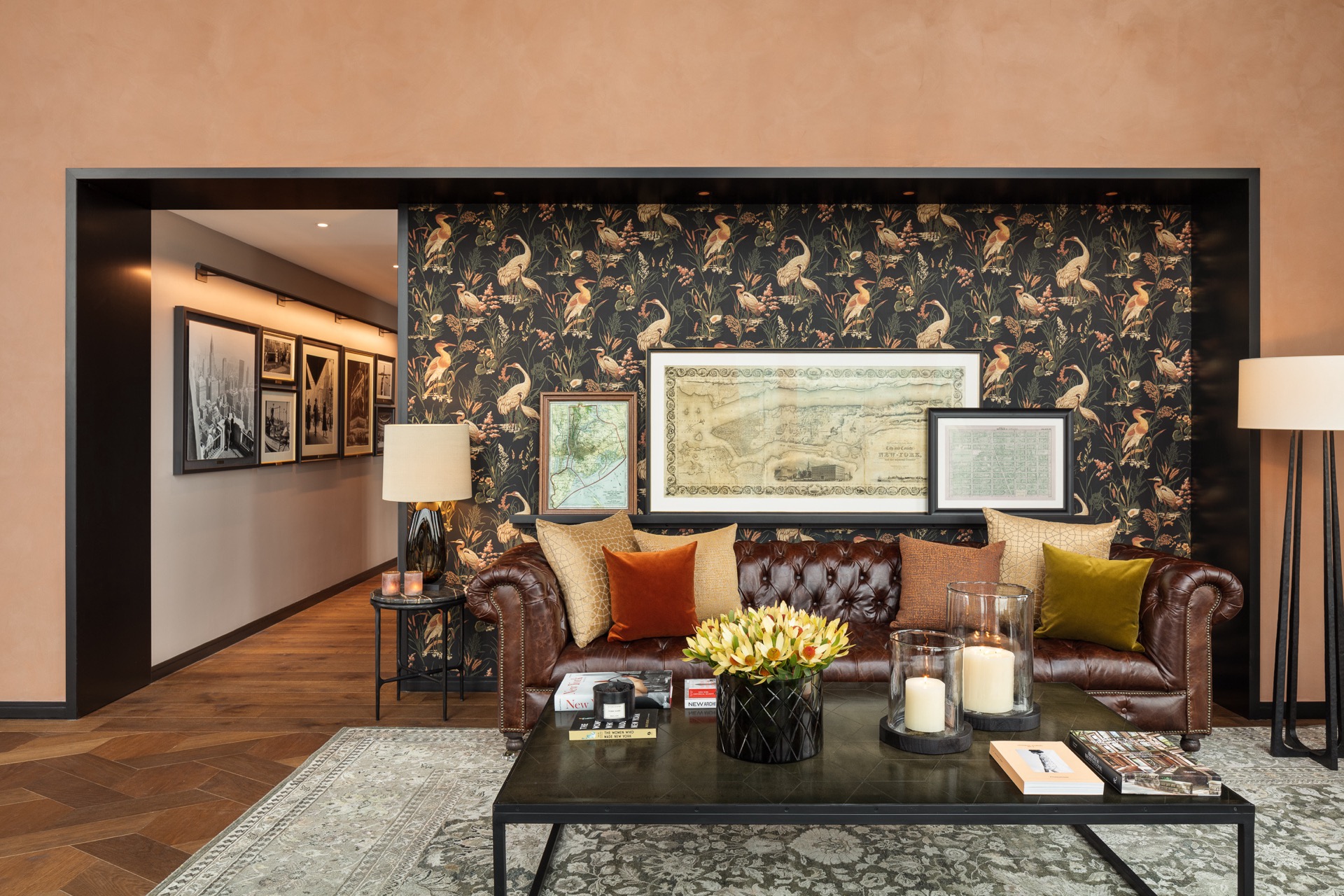 Interno di lusso: zona salotto accogliente con elementi vintage e moderni., Luxury, Design, Exclusive, Modern, Custom Made, Special, Beautiful