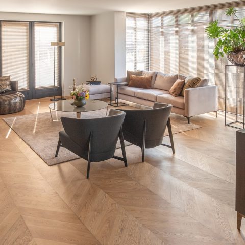 Exclusive Chevron and Plank Flooring in a Luxury Home