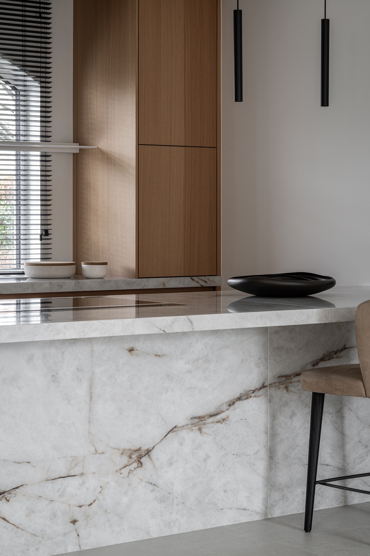 ristrutturazione casa: cucina interna con piano in marmo e armadi in legno, Luxury, Design, Exclusive, Modern, Custom Made, Special, Beautiful