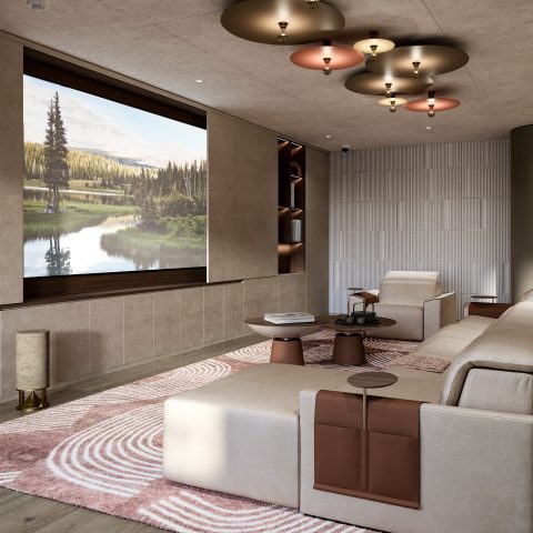 Cosy homecinema en gameroom in London private residents club