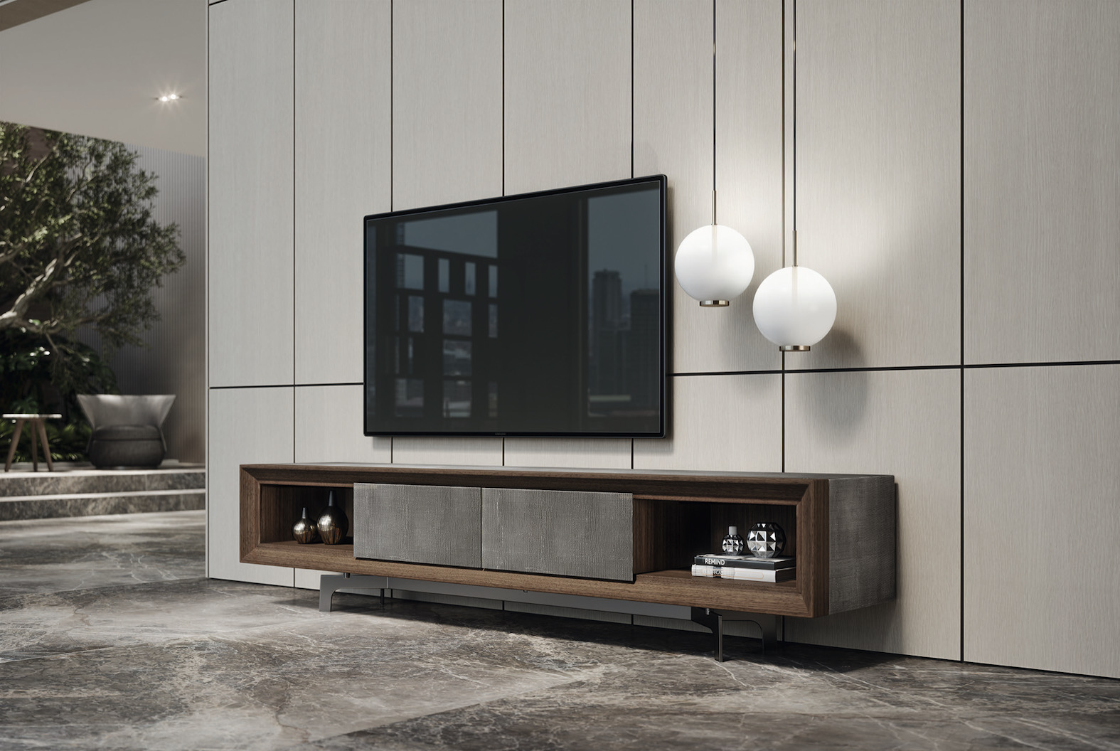 esempio progetto ristrutturazione casa: sala da pranzo con quattro sedie in tessuto e tavolo rotondo in marmo, design, Luxury, Design, Exclusive, Modern, Custom Made, Special, Beautiful