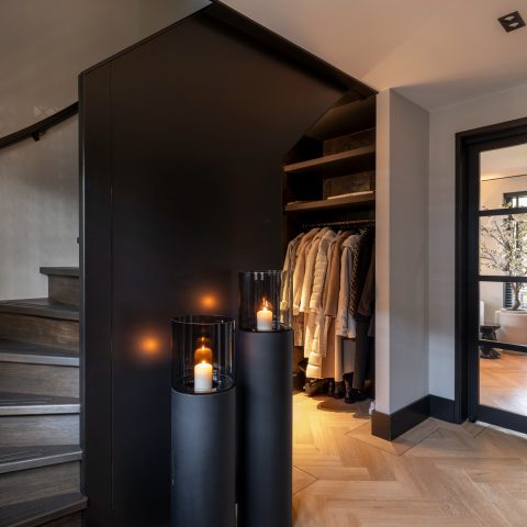Contemporary free-standing home with warm materials