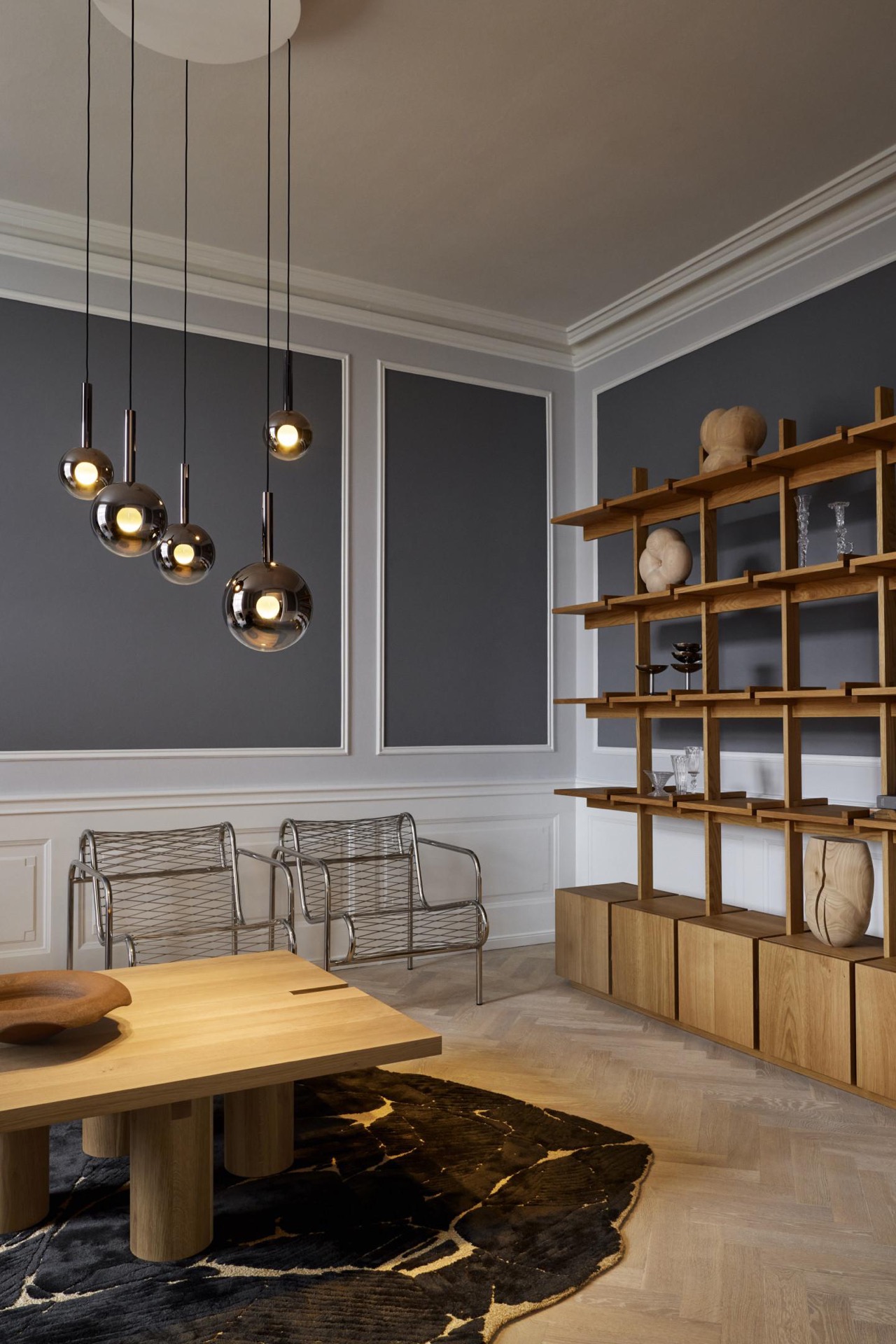 rivestimento in legno per pareti: illuminazione artistica moderna con oggetti di vetro e metallo, Luxury, Design, Exclusive, Modern, Custom Made, Special, Beautiful