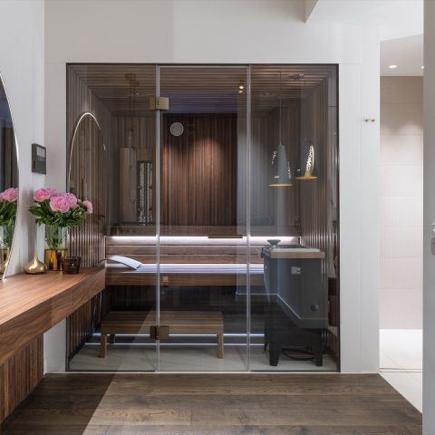 luxe badkamer met sauna, luxe wellness badkamer, design badkamer, Luxe, Design, Exclusief, Modern, Maatwerk, Bijzondere, Mooie
