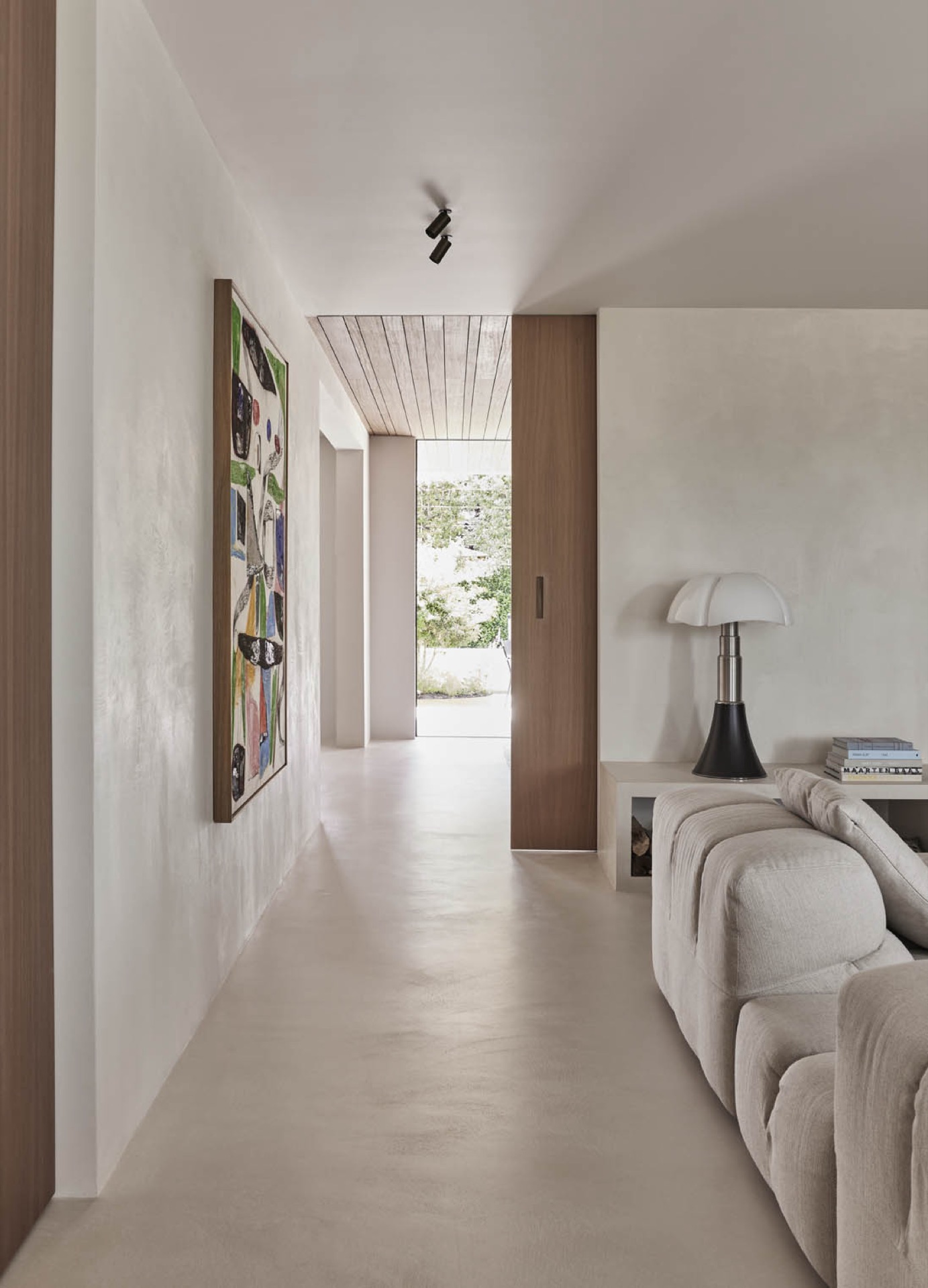 rivestimento in legno per pareti: scala leggera con linee eleganti e tonalità naturali, Luxe, Design, Exclusief, Modern, Maatwerk, Bijzondere, Mooie