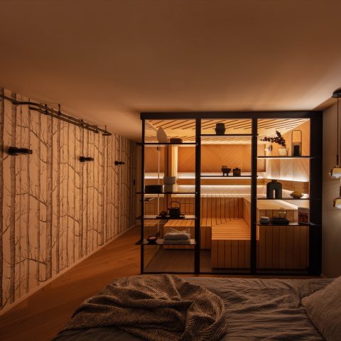 luxe slaapkamer met sauna, luxe wellness aan huis, design sauna, Luxe, Design, Exclusief, Modern, Maatwerk, Bijzondere, Mooie